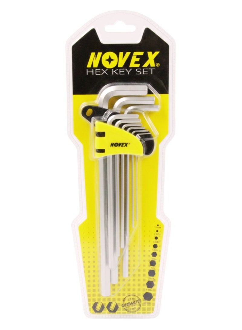 NOVEX NHT-HKS-9 HEX KEY SET (9 PCs) – NOVEX | Precision Screwdriver Set P+S | Micro plated Technology for Durability - Image 2